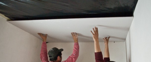 How to install a drywall ceiling