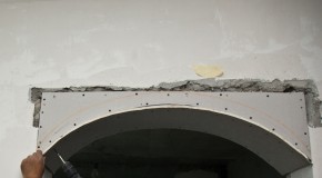 How to build a drywall arch