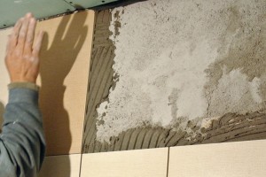 Tapping wall tile