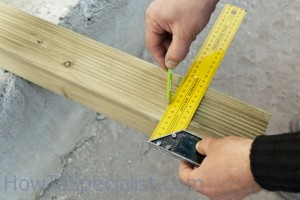 Building wooden post Building wooden post
