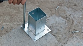 How to anchor post to concrete
