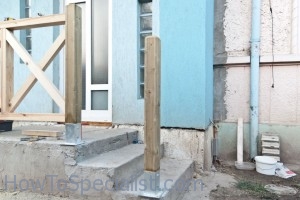 Attaching post to concrete Attaching post to concrete