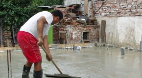 How to finish concrete slab
