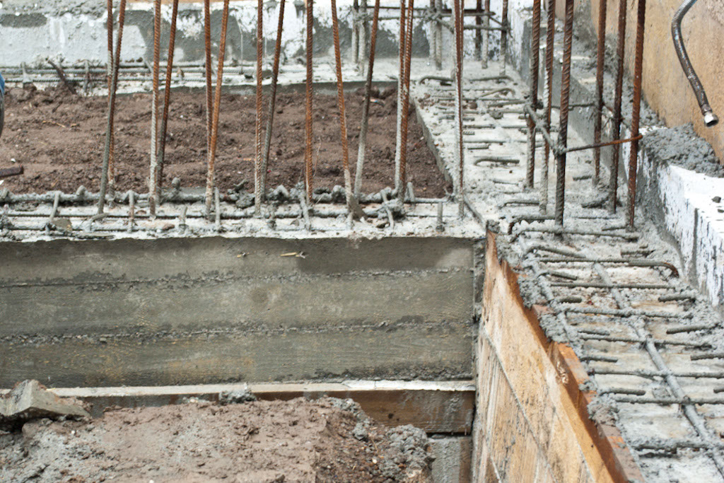 Removing the foundation formwork