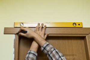 Marking cut line on door trim
