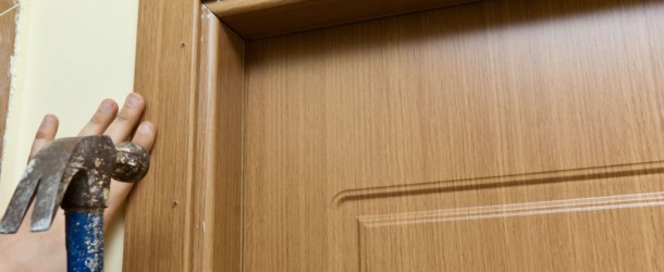 Installing door casing