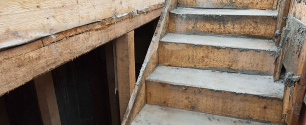 How to build concrete stairs