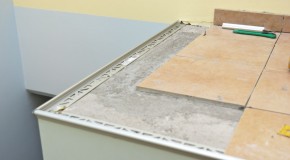 Installing tile edging