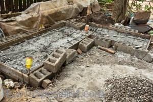 Pizza oven foundation Pizza oven foundation
