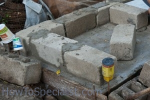 Building wood fired oven base Building wood fired oven base