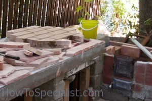 Building pizza oven flooring Building pizza oven flooring