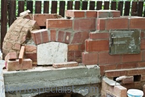 Pizza oven entrance arch Pizza oven entrance arch