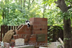 Brick chimney for pizza oven Brick chimney for pizza oven