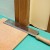 How to lay laminate flooring around doors