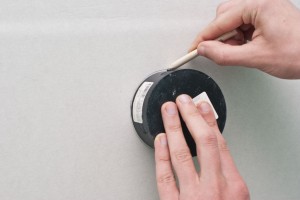 Drawing circular hole on drywall Drawing circular hole on drywall