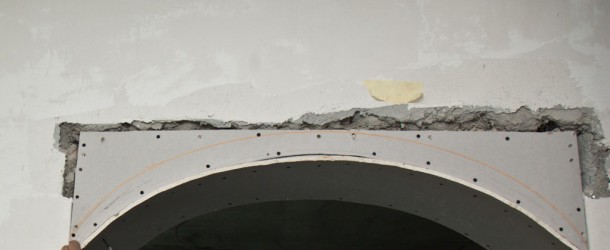 How to bend drywall