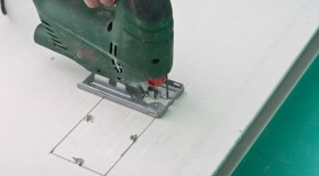 How to cut a square hole in drywall