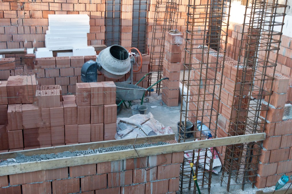 Building brick house