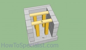 Pizza oven countertop formwork Pizza oven countertop formwork