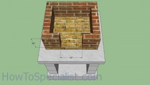 Wood fired oven lower walls Wood fired oven lower walls