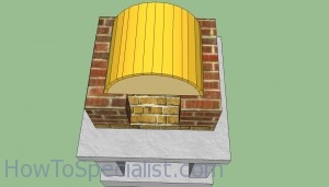 Wood fired pizza oven top arch template Wood fired pizza oven top arch template
