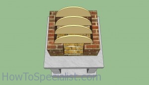 Wood fired pizza oven arch template Wood fired pizza oven top template