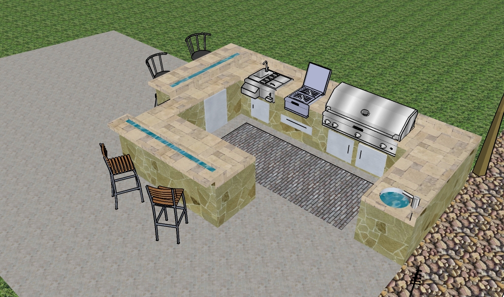 Backyard kitchen