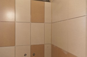 Grouting wall tiles Grouting wall tiles