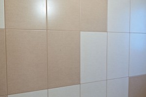 Grouting tile walls Grouting tile walls