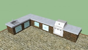 Small outdoor kitchen designs