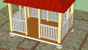 Rectangular gazebo railings plans