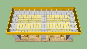 Countertop reinforcing structure form
