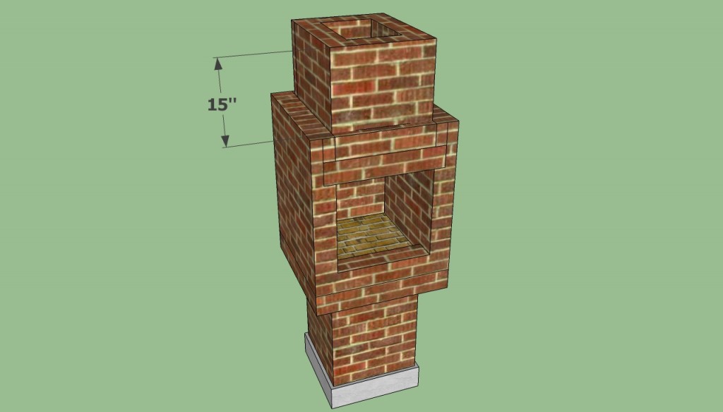 Brick barbeque chimney plans