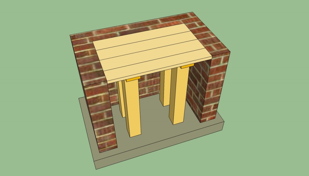 Brick brbeque countertop plans