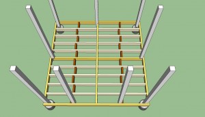 How to build gazebo floor frame