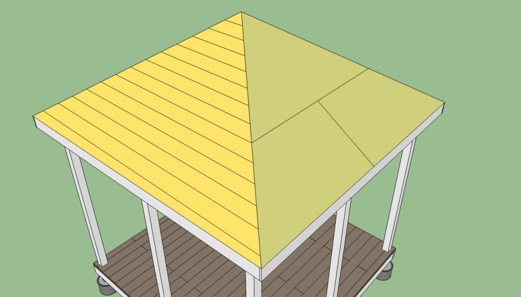 How to build gazebo roof 2
