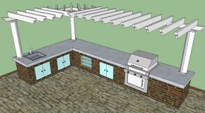 Outdoor kitchen kits