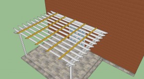 How to build a pergola attached to the house