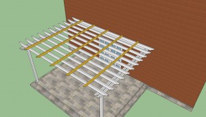 Attached to house pergola Attached to house pergola