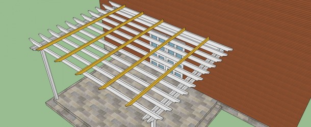 How to build a pergola attached to the house