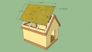 Attaching plywood to the roof
