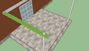 Building an attached pergola Building an attached pergola
