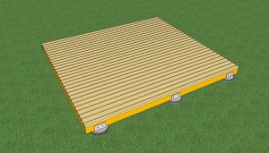 How to build a deck on the ground How to build a deck on the ground