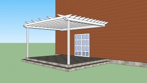 How to build a pergola attached to house How to build a pergola attached to house