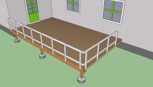 Installing deck railings