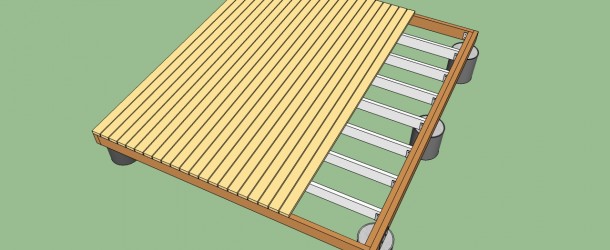 How to build a deck on the ground
