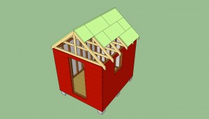 Installing roof sheeting