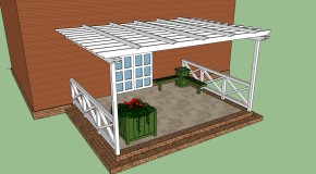 Attached pergola plans