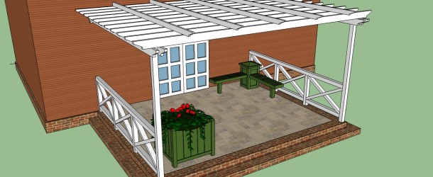 Attached pergola plans