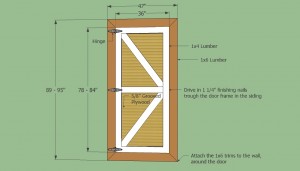 Stoorage shed door plans